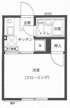 シティハイム モダンハイム(1K/1階)の間取り写真