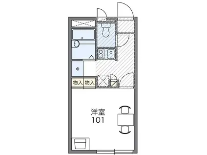 レオパレスエスペランサ分梅(1K/3階)の間取り写真