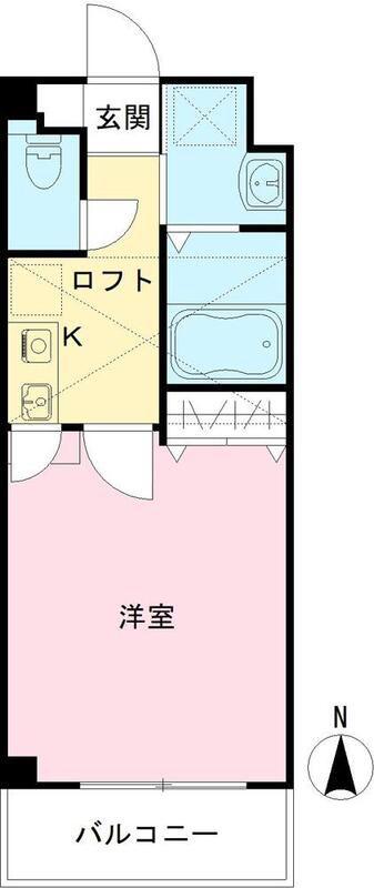 セレブコート玉造(1K/3階)の間取り写真