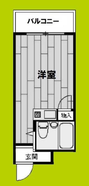 エムテック桑津(ワンルーム/3階)の間取り写真