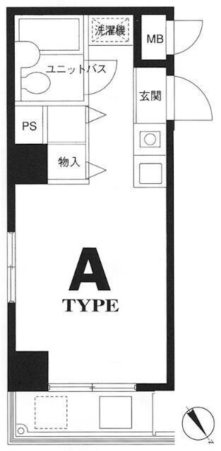 メインステージ西葛西(ワンルーム/5階)の間取り写真
