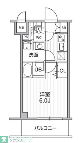 S-RESIDENCE横濱磯子ALIZE(1K/1階)の間取り写真