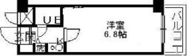 ルイシャトレ恵比寿(ワンルーム/5階)の間取り写真