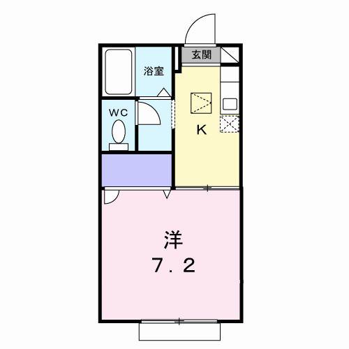 グリーンプラザ市場II(1K/1階)の間取り写真
