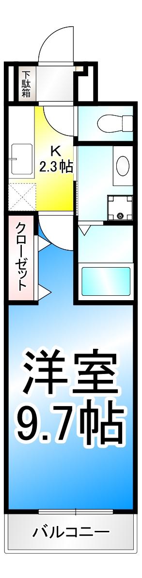 SUMIKAWA(1K/3階)の間取り写真