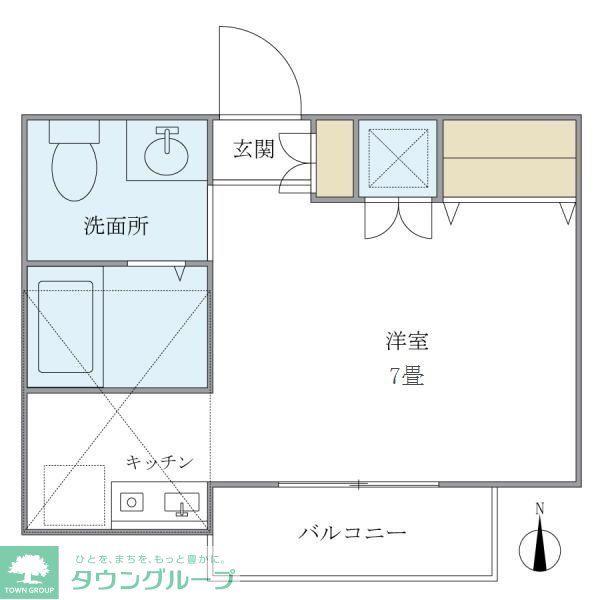 カルム吉祥寺(ワンルーム/2階)の間取り写真