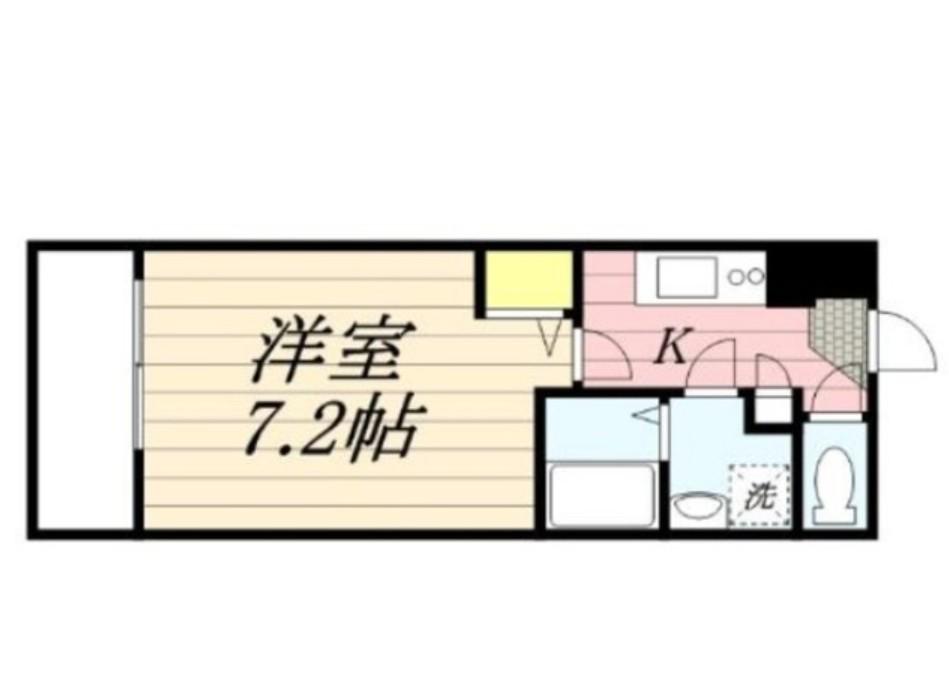 ラセット博多(1K/7階)の間取り写真