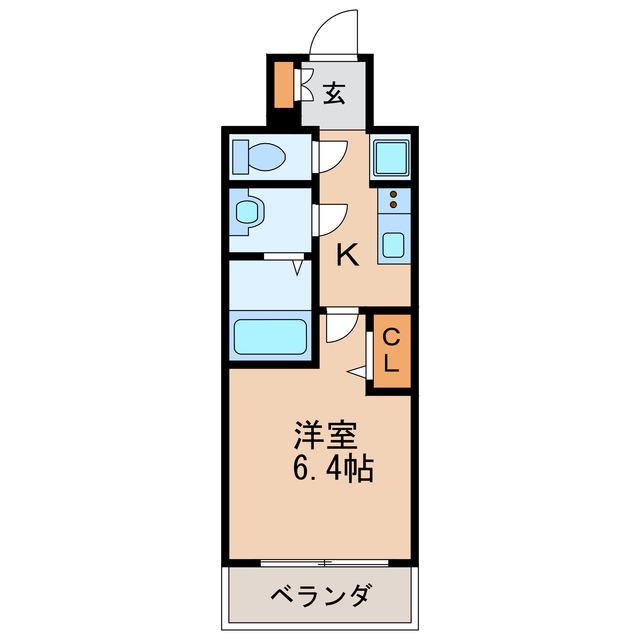 プレサンスTHE新栄(1K/3階)の間取り写真