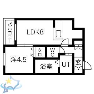 オリエントステージ表参道(1LDK/3階)の間取り写真