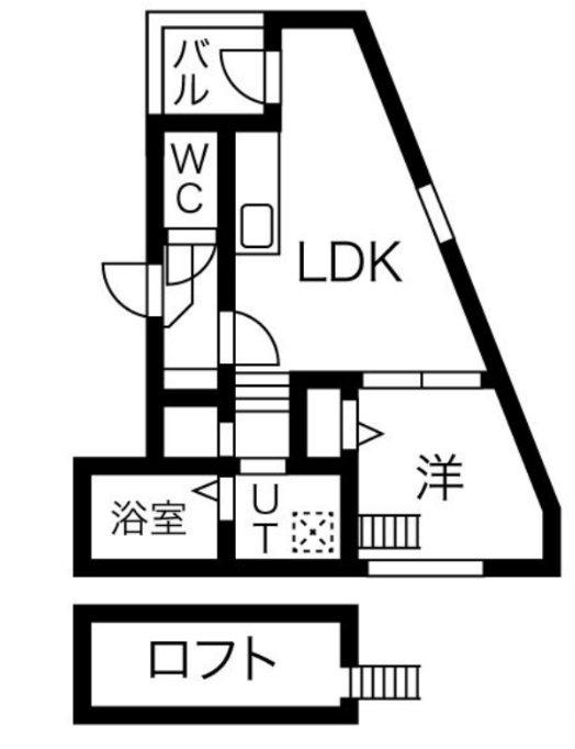 LE GRAND六番町(1LDK/2階)の間取り写真