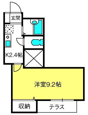 レスポワール(1K/1階)の間取り写真