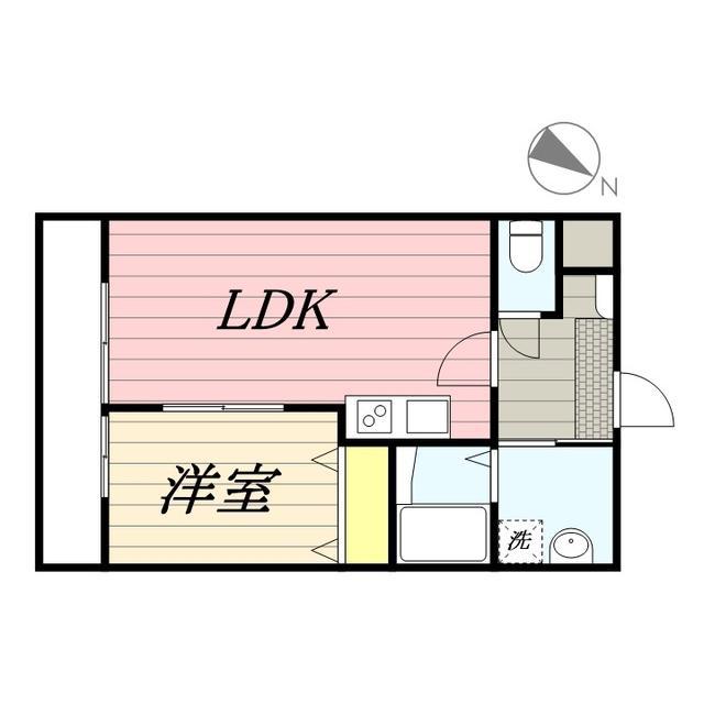 ヴィレッタ伊万里駅前III(1LDK/3階)の間取り写真