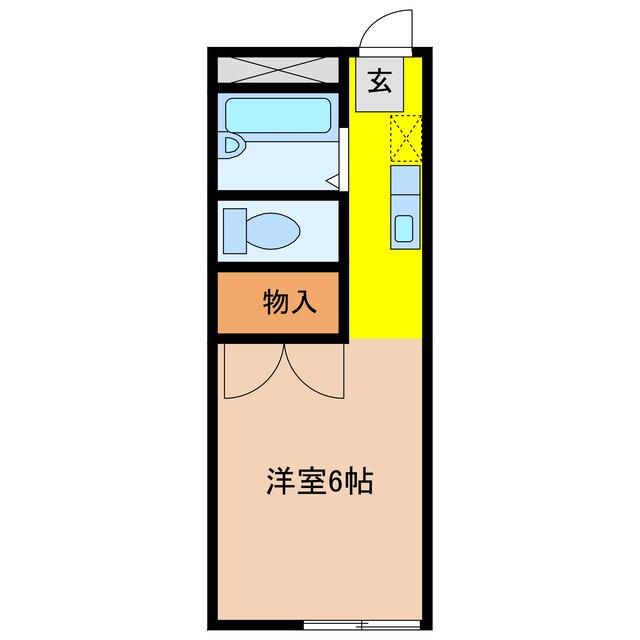 NFGRAN日新(1K/1階)の間取り写真