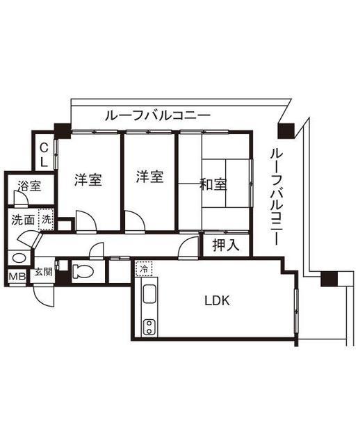 LIVE(3LDK/5階)の間取り写真