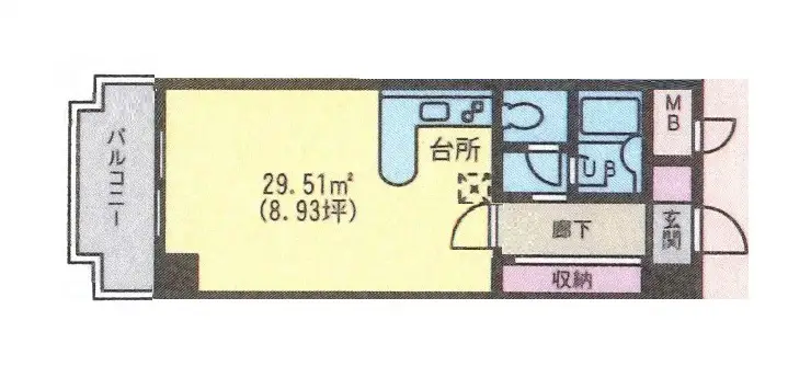 第2カブラキビル 4階階 間取り