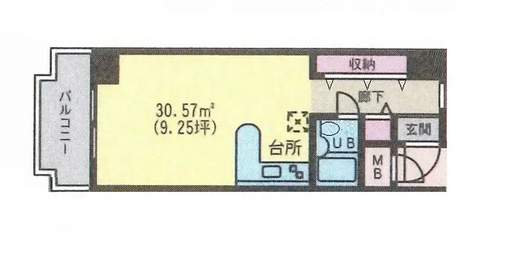 第2カブラキビル 4階階 間取り