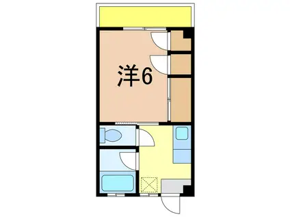 サニーレジデンスII(1K/2階)の間取り写真