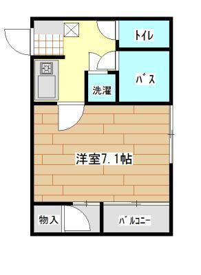 大福マンション三吉(1K/3階)の間取り写真