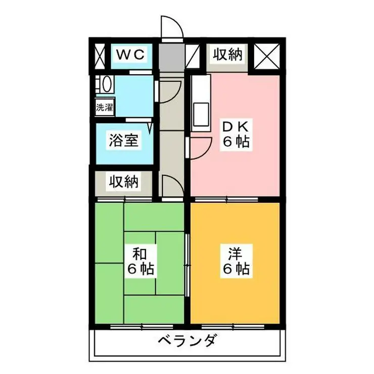 南浦和岡昭マンション 3階階 間取り