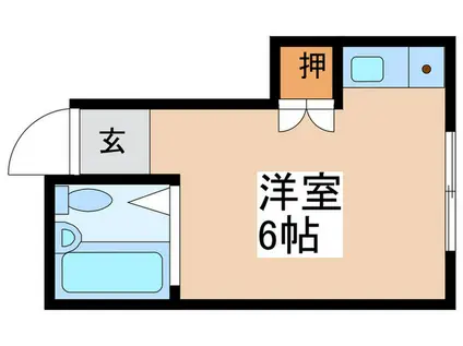 川西コーポ(ワンルーム/2階)の間取り写真