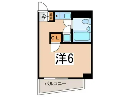 エミナンス片倉(ワンルーム/3階)の間取り写真