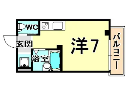 ミストア尼崎駅前(ワンルーム/2階)の間取り写真