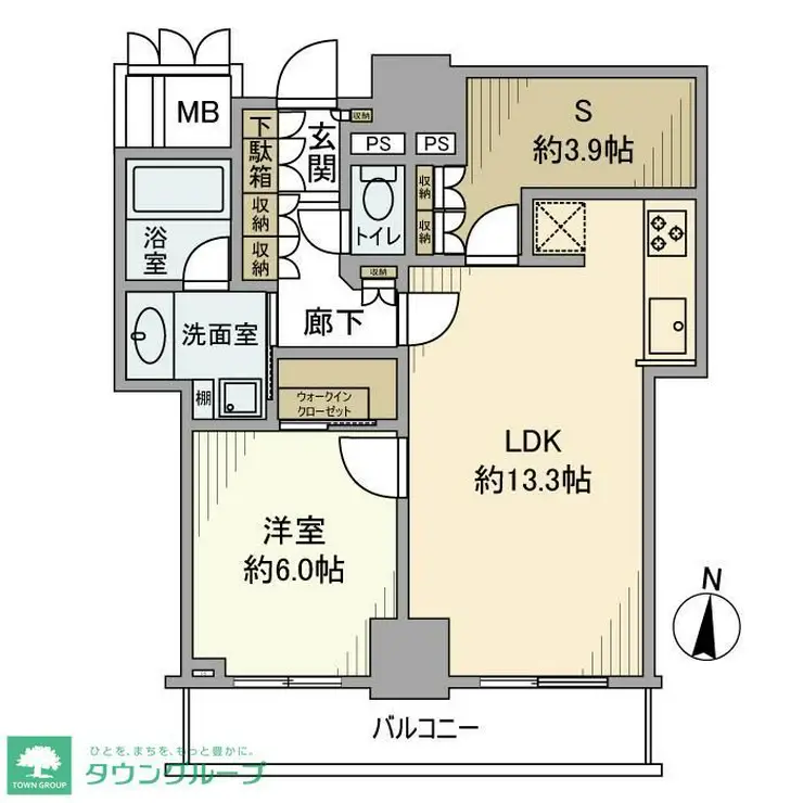 品川タワーフェイス 18階階 間取り