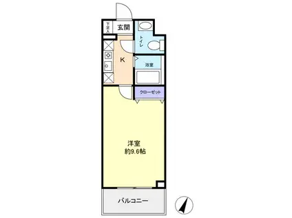 エトワール久保田(1K/1階)の間取り写真