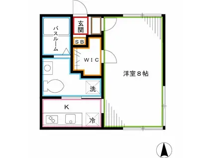 M.SQUARE NAKANO(1K/2階)の間取り写真