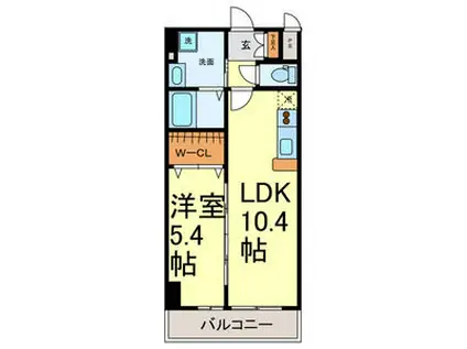 マイアトリア栄(1LDK/10階)の間取り写真
