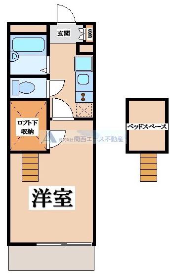 レオパレス清瀧A(1K/3階)の間取り写真