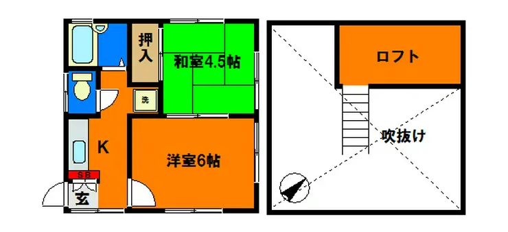 ハーベスト松波 2階階 間取り