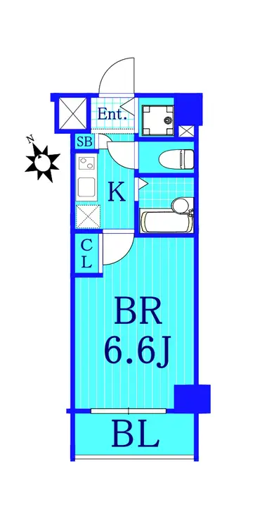 フェニックス新横濱エオール 6階階 間取り