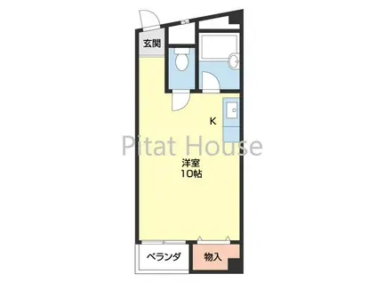 ピュア紀三井寺(ワンルーム/3階)の間取り写真