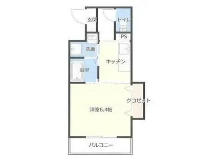 ライフコートセイ(1K/2階)の間取り写真