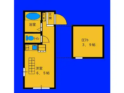 フォルビテッツァ妙蓮寺(ワンルーム/1階)の間取り写真