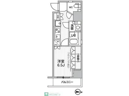 シーズンフラッツ元浅草4丁目(1K/2階)の間取り写真