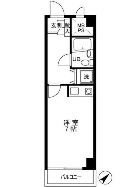 ダイアパレス田端第2 2階階 間取り
