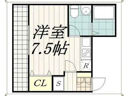 RAPA千葉椿森(ワンルーム/4階)の間取り写真