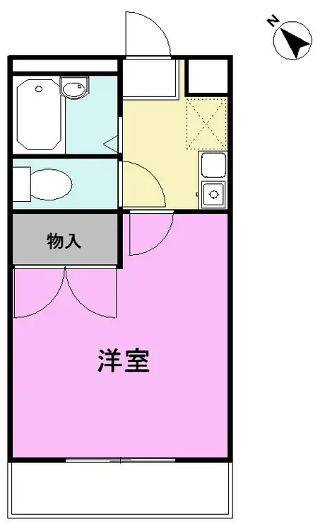パレス185A 2階階 間取り