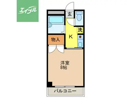 TABLEAU DE KUSUMI(1K/2階)の間取り写真