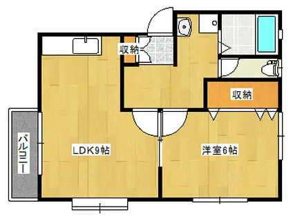 コーポラベンダー(1LDK/1階)の間取り写真