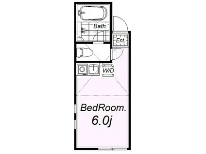 ユナイト片倉セントローレンス(ワンルーム/1階)の間取り写真