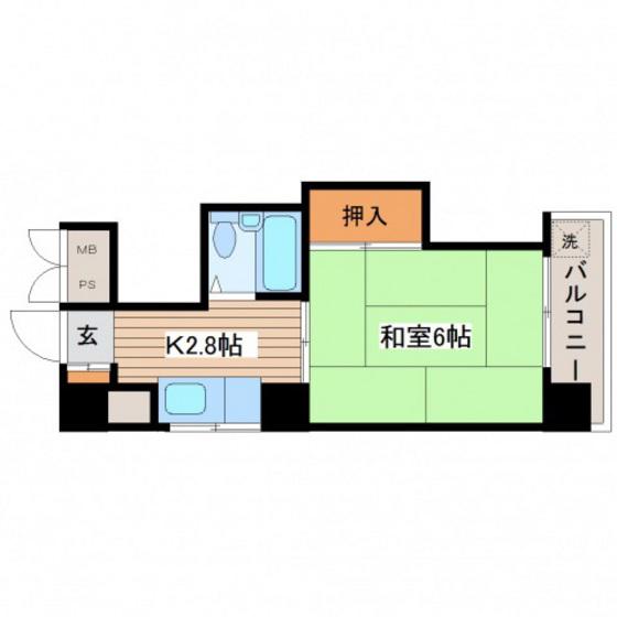 リブレコート(1K/3階)の間取り写真