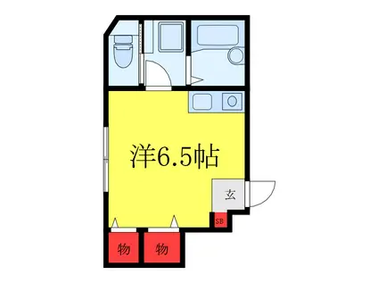 アーベインテラス堀切菖蒲園(ワンルーム/1階)の間取り写真