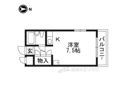 SPACYNOVA(ワンルーム/2階)の間取り写真