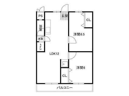 ラフォーレ(2LDK/3階)の間取り写真
