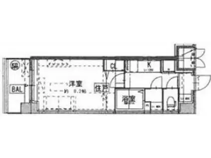 サムティ上新庄レジデンス(1K/2階)の間取り写真