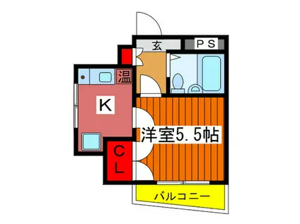 メゾンツカモト(1K/5階)の間取り写真