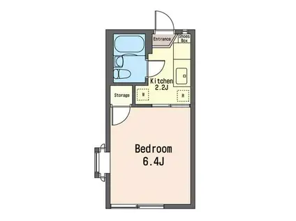 エクセル関町北(1K/1階)の間取り写真